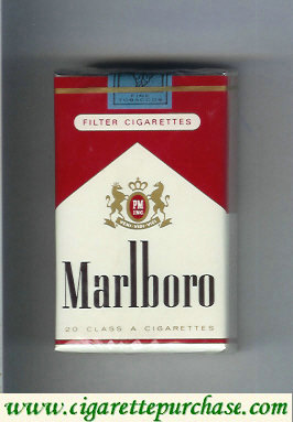 Marlboro red and white filter cigarettes soft box